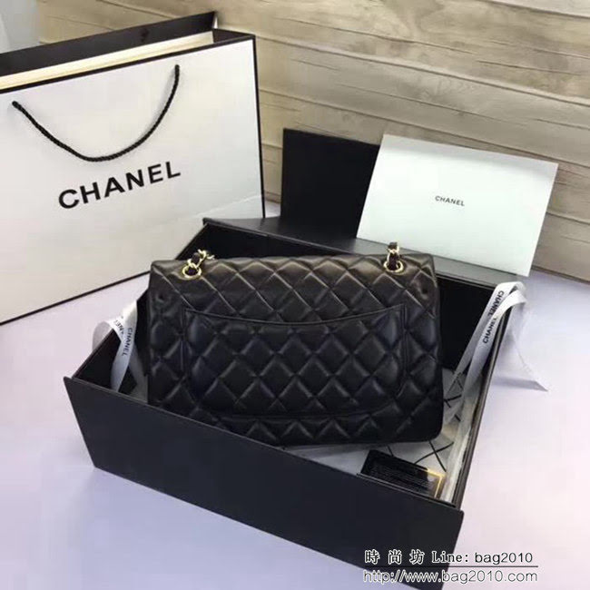 香奈兒CHANEL 升級版A1113全新經典小羊皮金銀鏈條單肩斜挎包 DSC1753